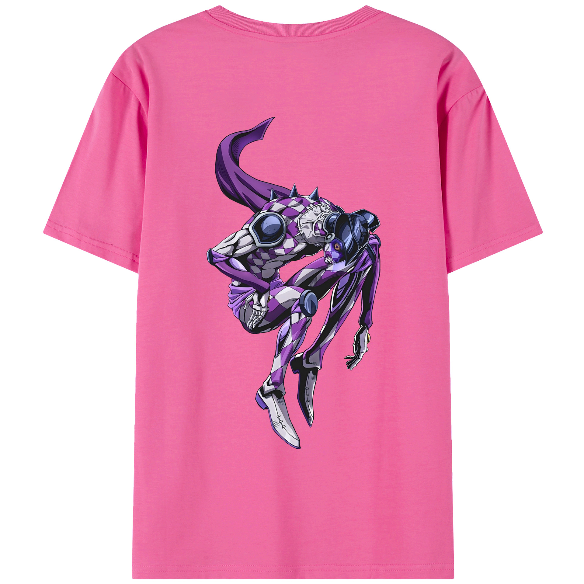 （画像用） ジョジョの奇妙な冒険 パンナコッタ?フー JoJo's Bizarre Adventure Pannacotta Fugo レディース半袖Tシャツ(バックプリント)
